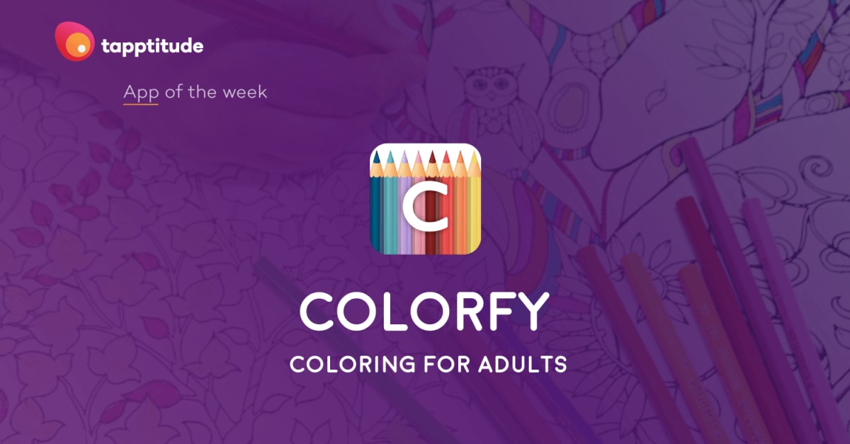 Colorfy: coloring book for adults, now as a mobile app