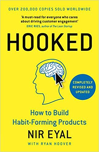 Cover of Hooked by Nir Eyal | 25 book recommendations to make you a better entrepreneur - Tapptitude