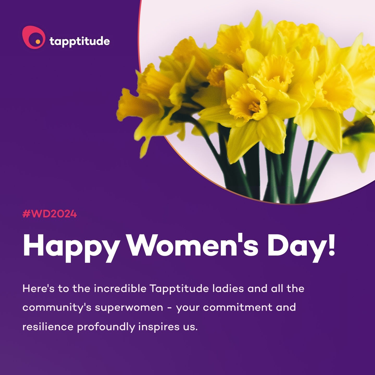 Here's to the incredible Tapptitude ladies and all the community's superwomen - your commitment and resilience profoundly inspire us.

Keep shining bright and rocking the world with your awesomeness! 

#womensday #tapptitude #tappsquad #happywomensday
