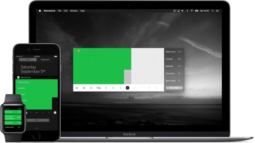 Momentum cross-device screenshots | Tapptitude