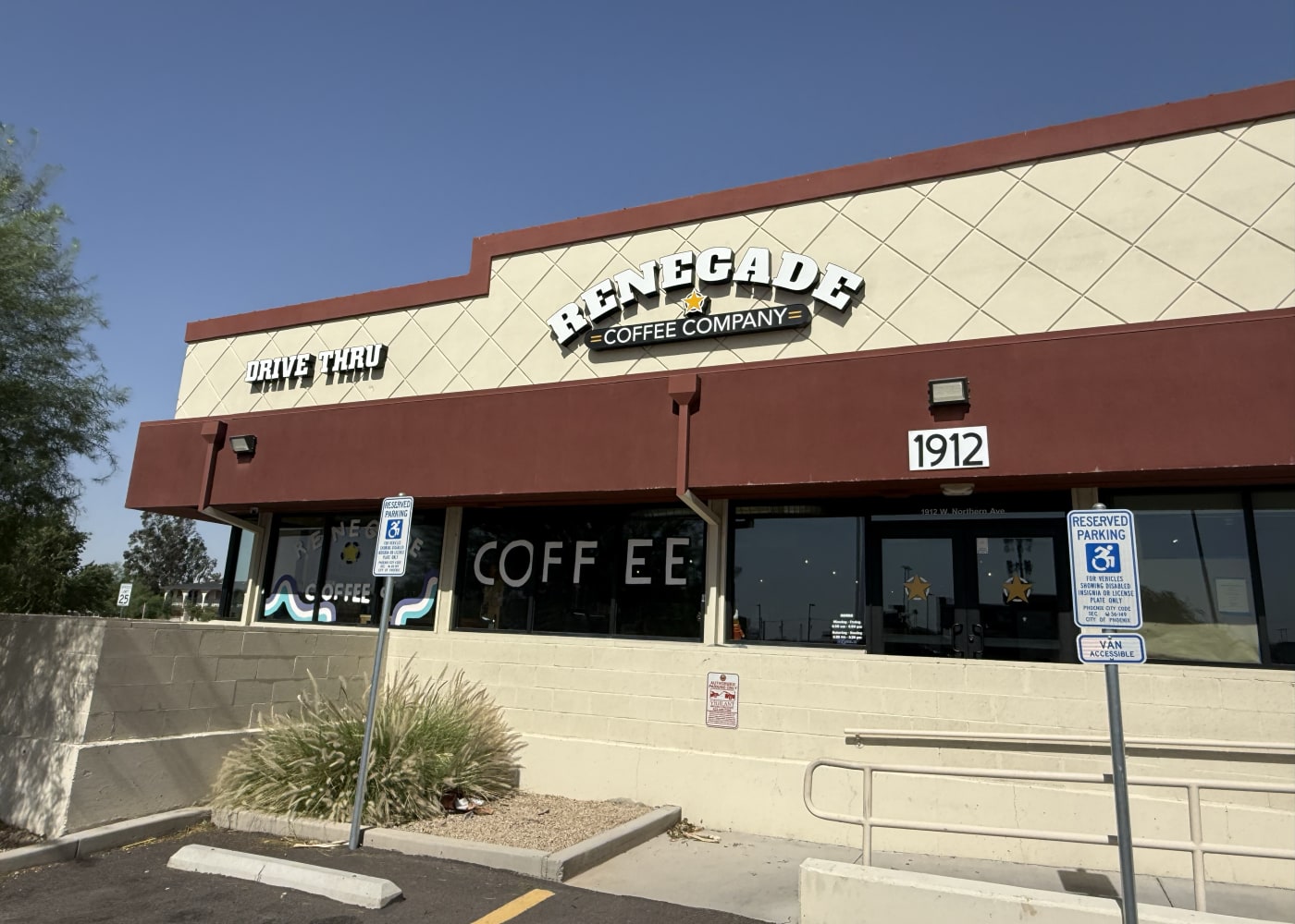 The Renegade Coffee shop on West Northern Avenue in Phoenix