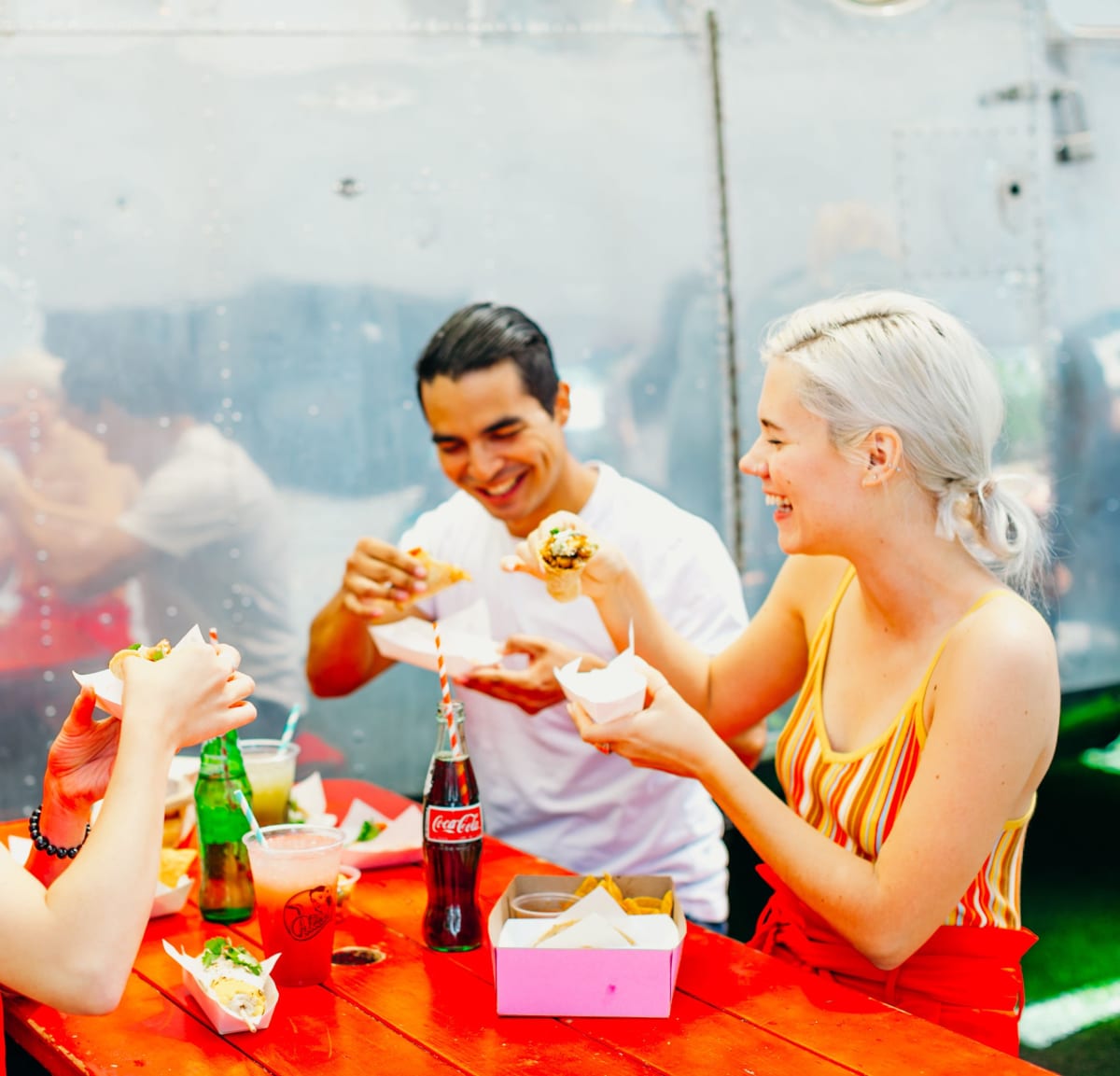 Guests enjoying Chicas Tacos