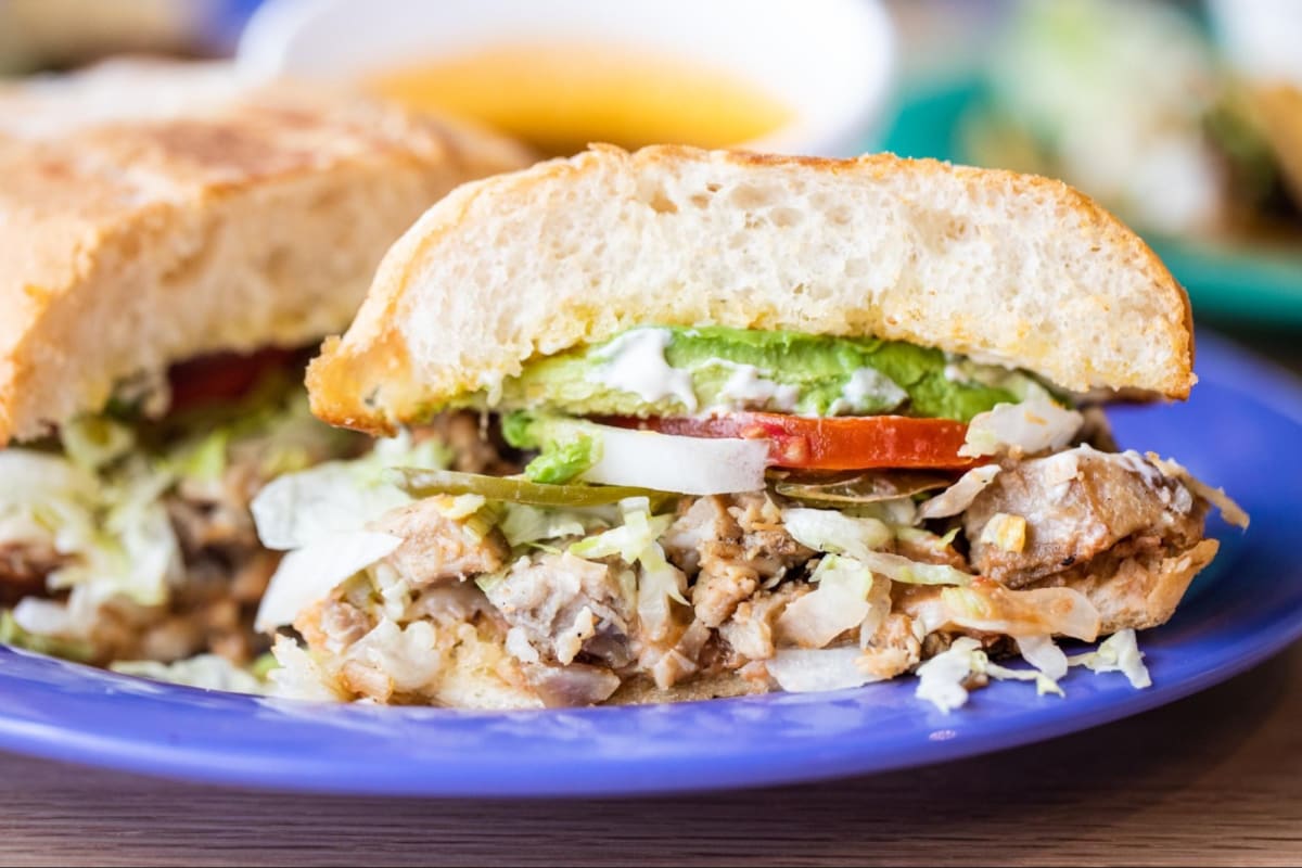 Torta Mixta at La Calle Tacos