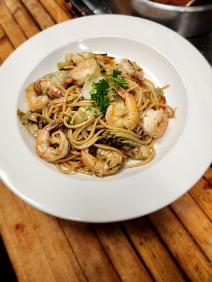 Shrimp peperoncino at Nino's