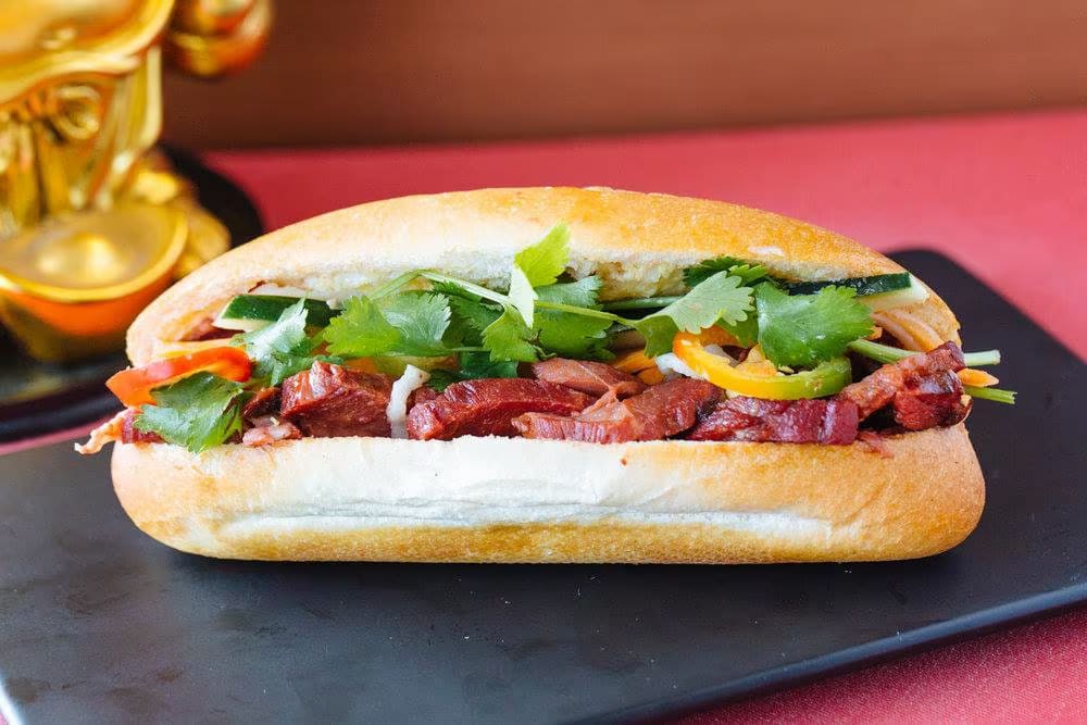 Bánh mì with grilled pork