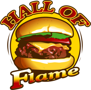 Hall of Flame Burger logo