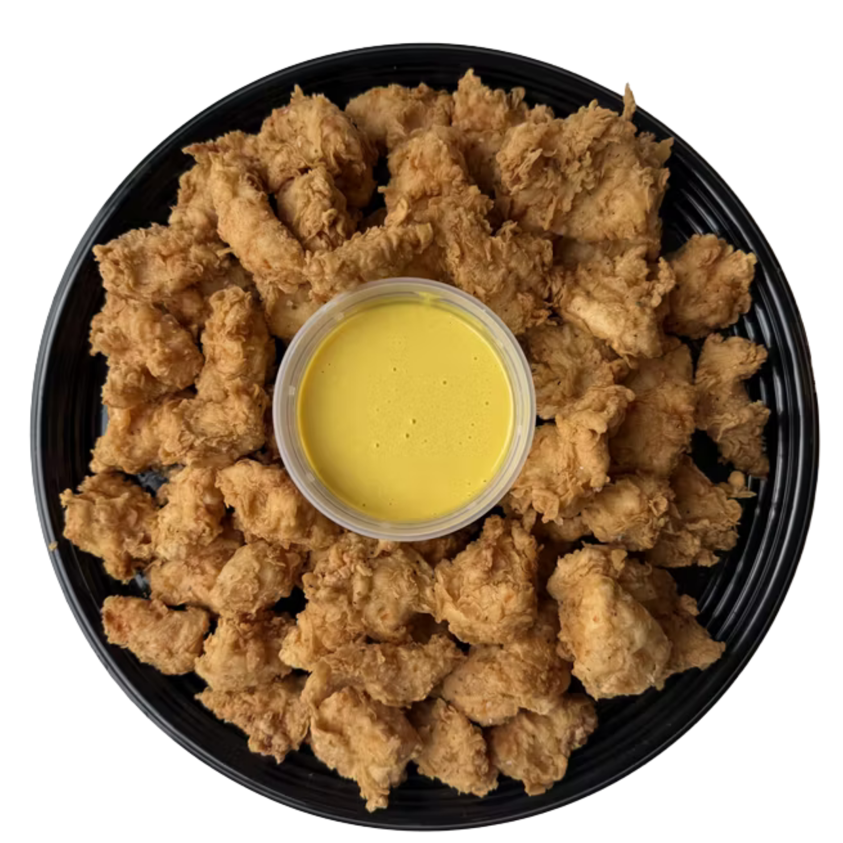 Tender bites platter with honey mustard
