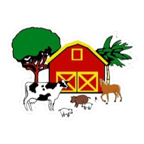 The Mi Ranchito barn and farm animals from their logo