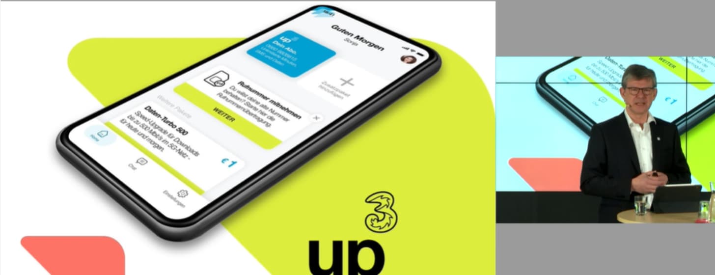 Up hoch Drei – die neue Drei App up3 möchte Kundenbeziehungen stärker digitalisieren