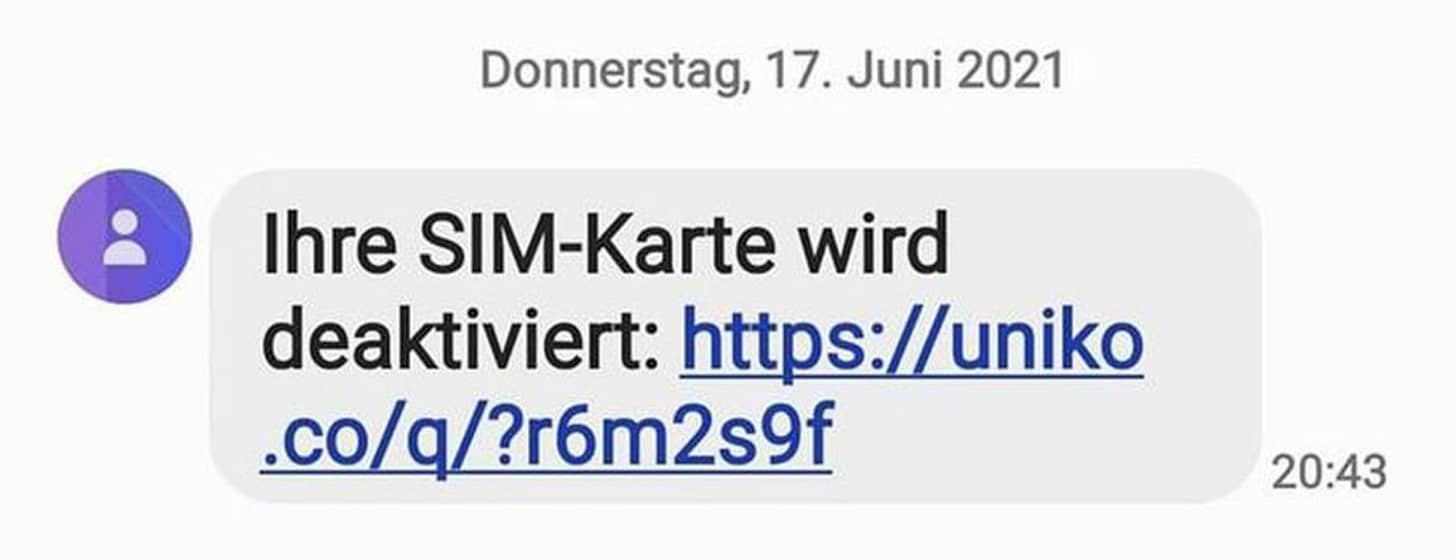 FMK warnt: Vorsicht vor Fake-SMS