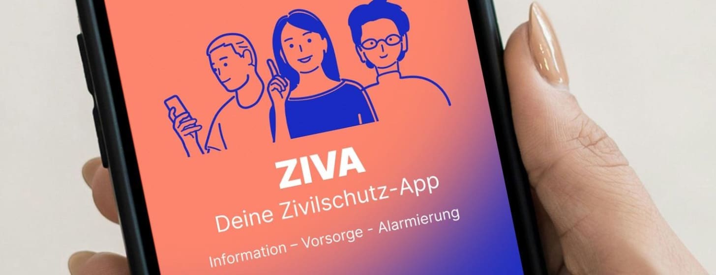 Neue Zivilschutz-App ZIVA startet Testbetrieb