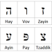 hebrew alphabet grid