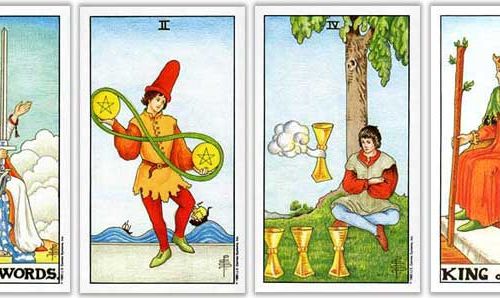 universal rider waite tarot card counting directional dignities