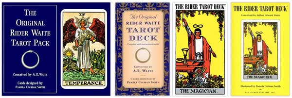 The Rider Waite Smith Tarot Variations Tarot Elements - 