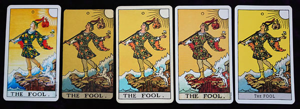 rider waite smith tarot fool variations
