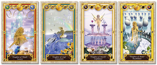 tarot court cards pages, princesses and daughters