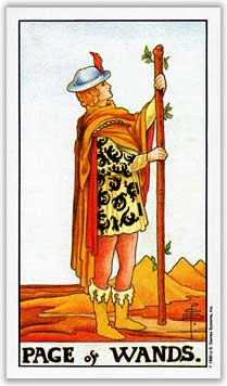 universal rider waite smith page of wands