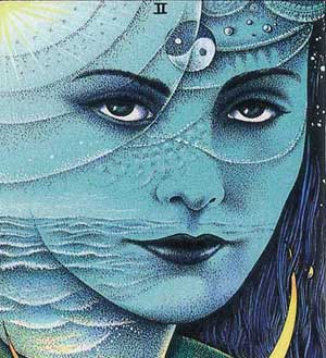 cosmic tarot high priestess tarot servies