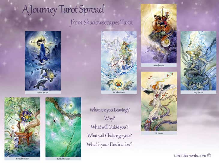 shadowscapes tarot shamanic journey tarot spread