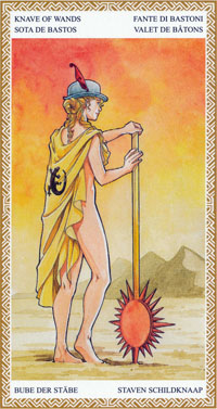 lo scarabeo tarot page of wands