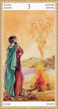 lo scarabeo tarot three of wands