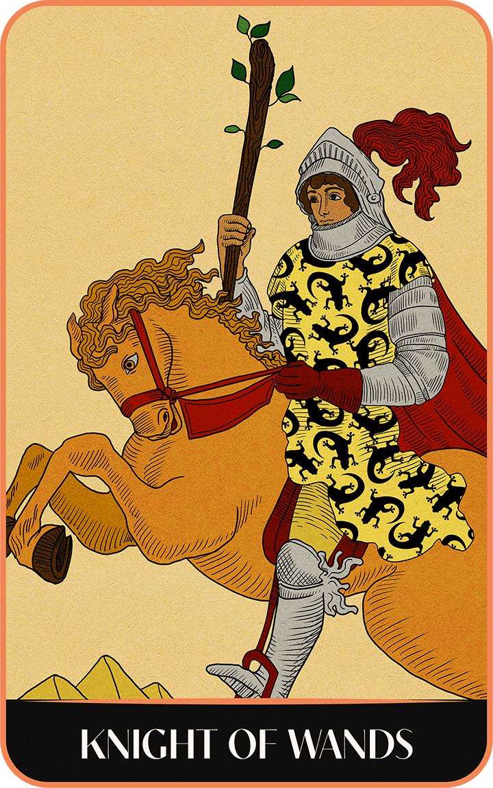 A tarot a day #4 - Cavaliere di Bastoni