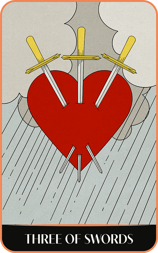 A tarot a day #9 - Tre di spade