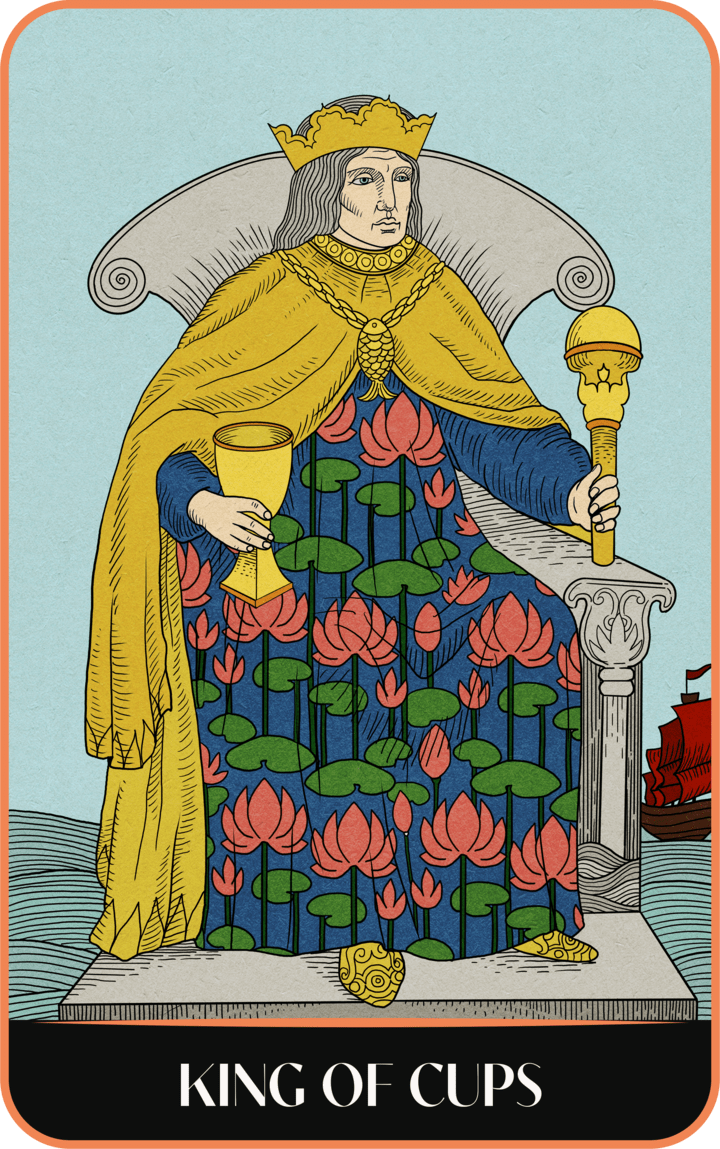 A tarot a day #10 -  Re di Coppe