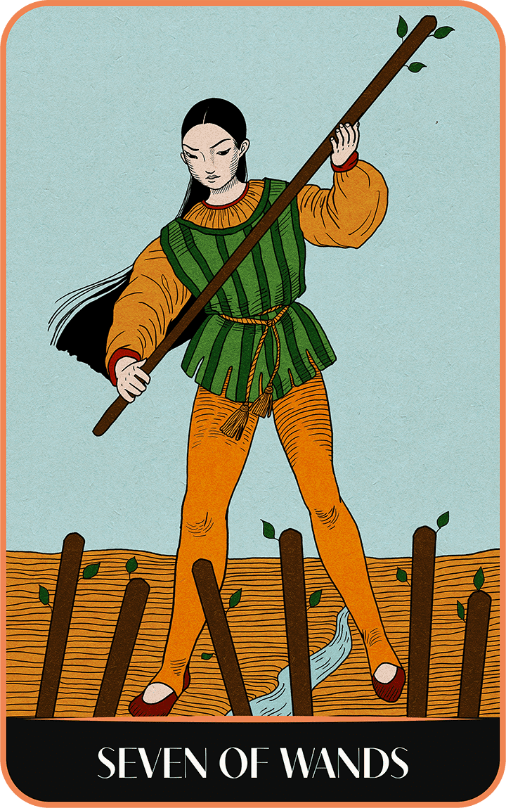 A tarot a day #13 - Sette di Bastoni 