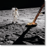 Buzz Aldrin. Apollo 11. ‘Inspecting the Eagle’