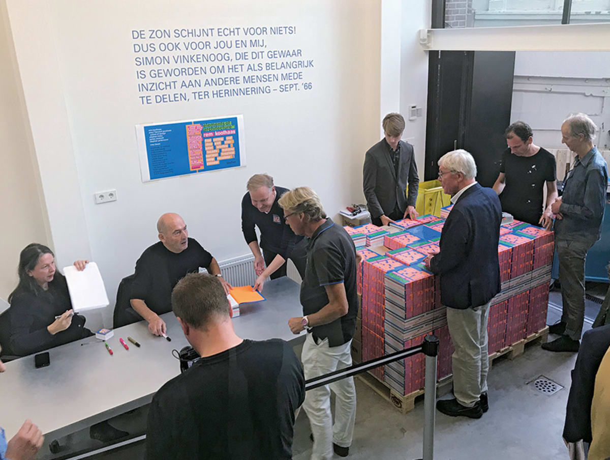 Event Rem Koolhaas and Irma Boom in Amsterdam. TASCHEN Books