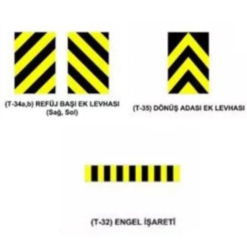 sarı ve siyah çizgili