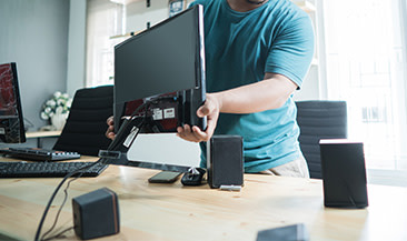 Ergonomic Desk Setup Office Workstation Setup Taskrabbit