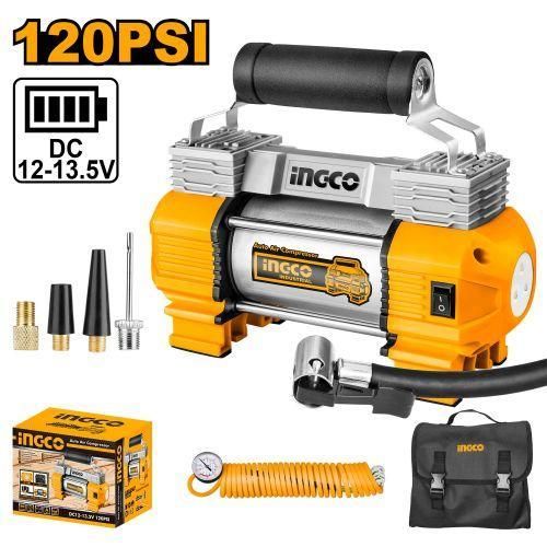 Ingco Car Air Compressor AAC2508 – 12V Twin Cylinder