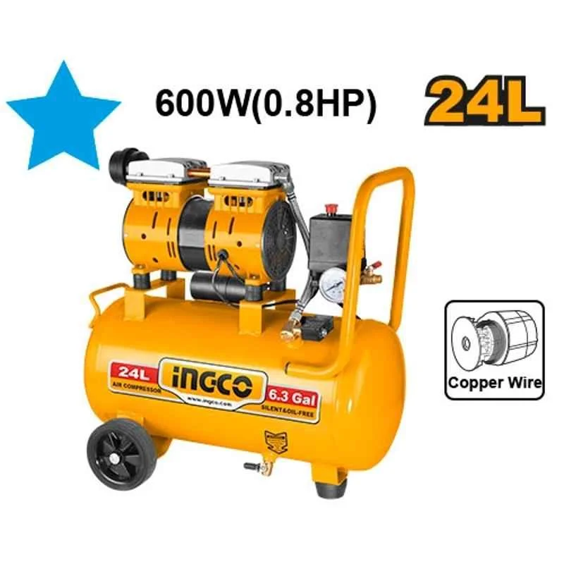 INGCO Silent Oil-Free Air Compressor 24L (ACS175241)