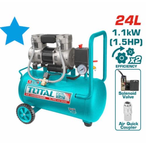 TOTAL Oil-Free Air Compressor 24L (TCS1110242)