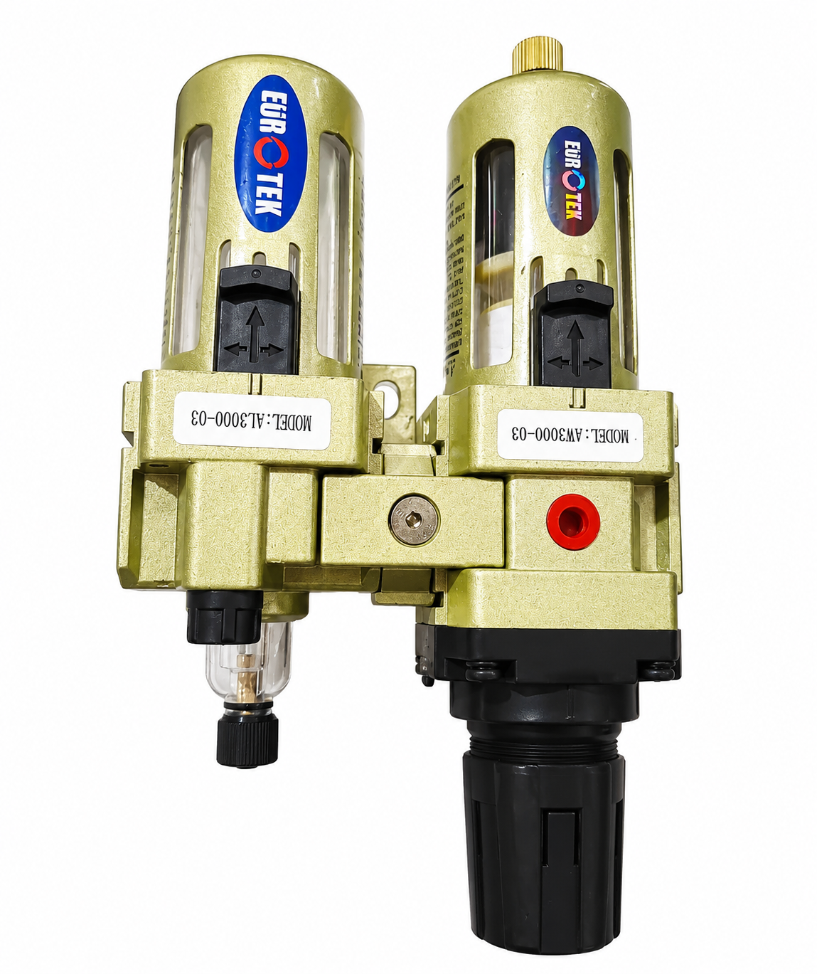 EUROTEK Air Filter Regulator Lubricator Combination Unit AW3000-03 + AL3000-03