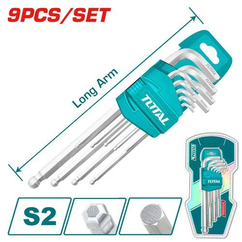 TOTAL THT106291 Allen Key Set 9PCS