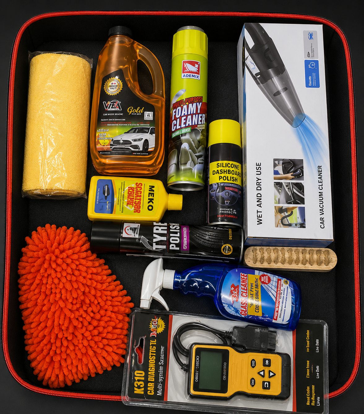 Professional Car Care & Detailing Kit (13 Pieces)