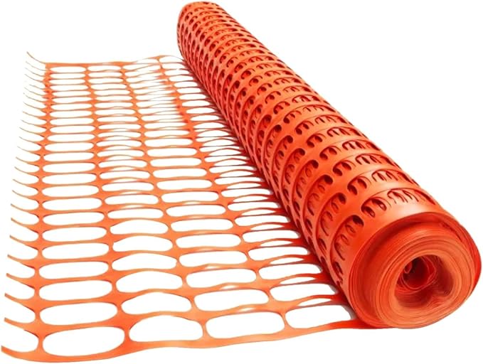 Orange Safety Barrier Net 4ft x 50m