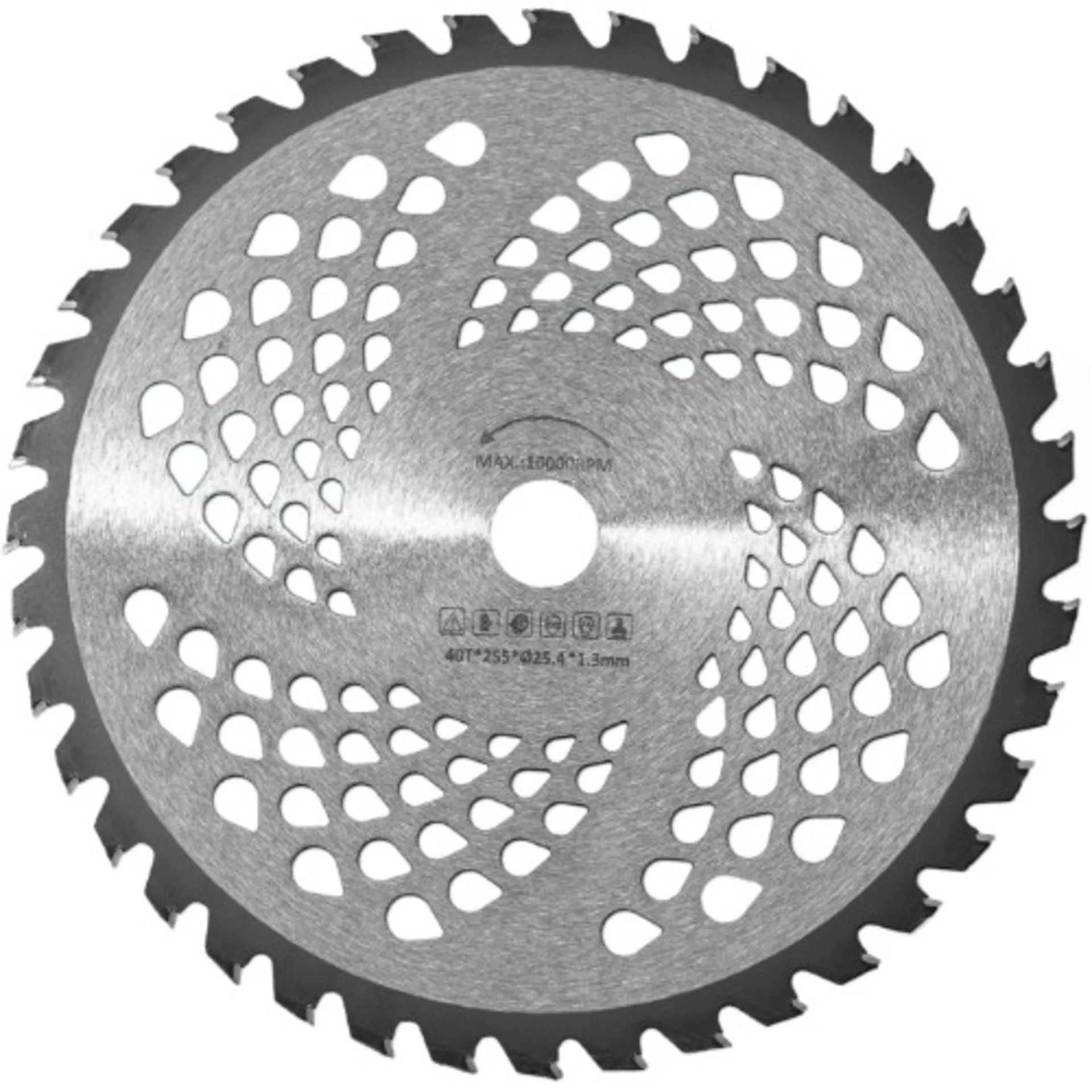 Brush Cutter Carbide Blade 40 Teeth (255mm / 10")