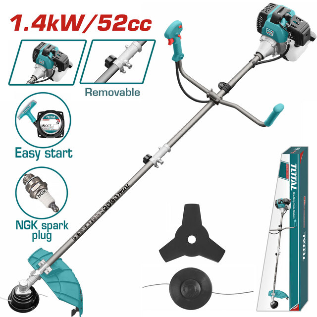 TOTAL Gasoline Grass Trimmer And Brush Cutter-TP5524421 