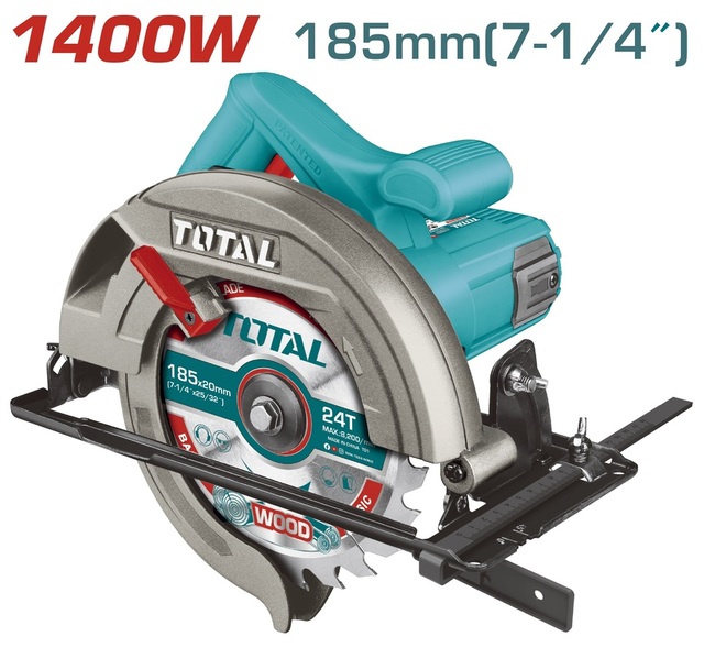 TOTAL Circular Saw 1400W 185mm (TS11418526)