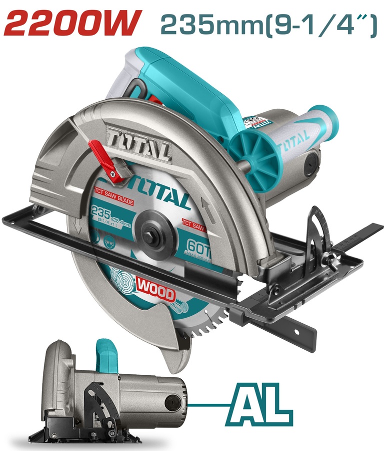 TOTAL Circular Saw 2200W 235mm (TS1222356)