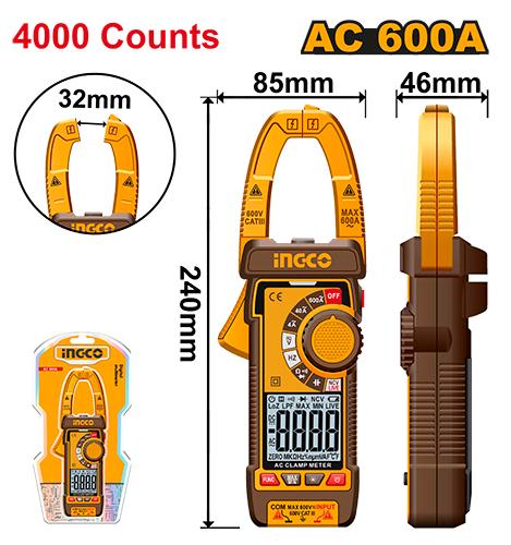 INGCO Digital AC Clamp Meter (DCM66001)