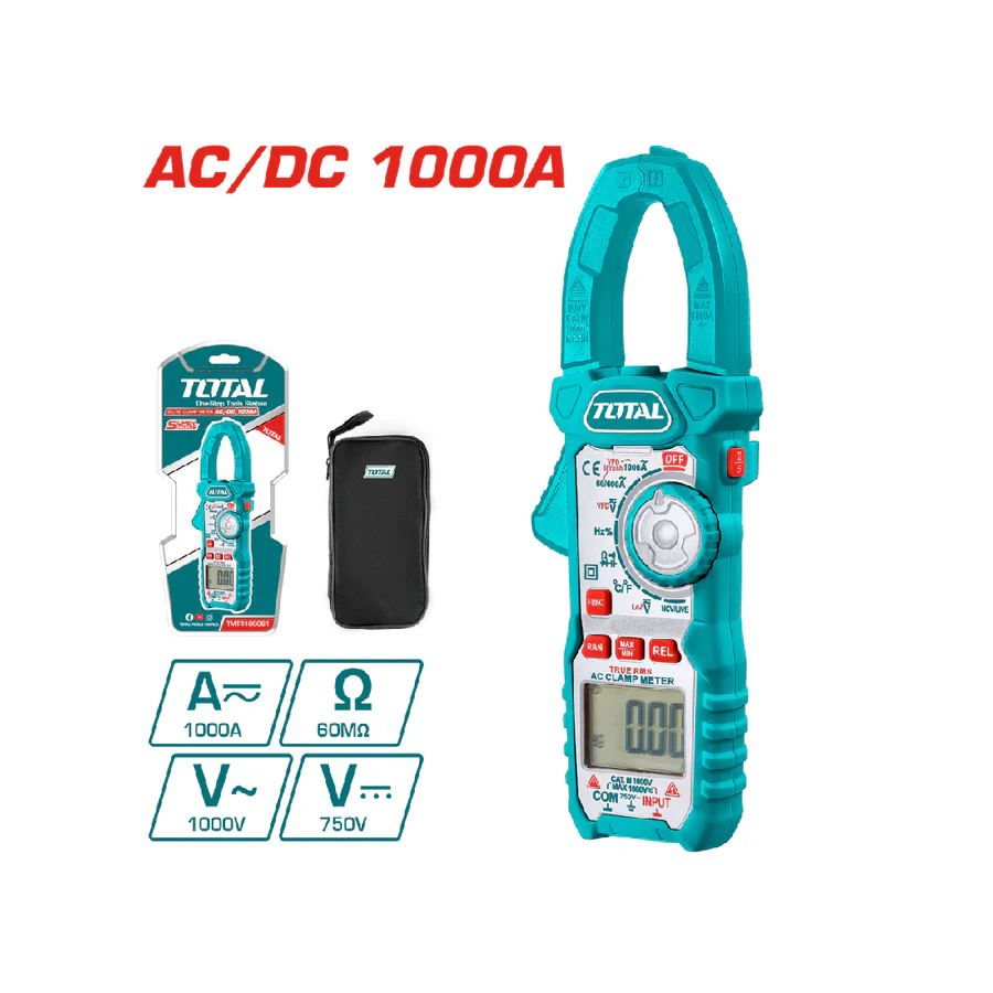 TOTAL DC/AC Clamp Meter 1000A (TMT4100051)
