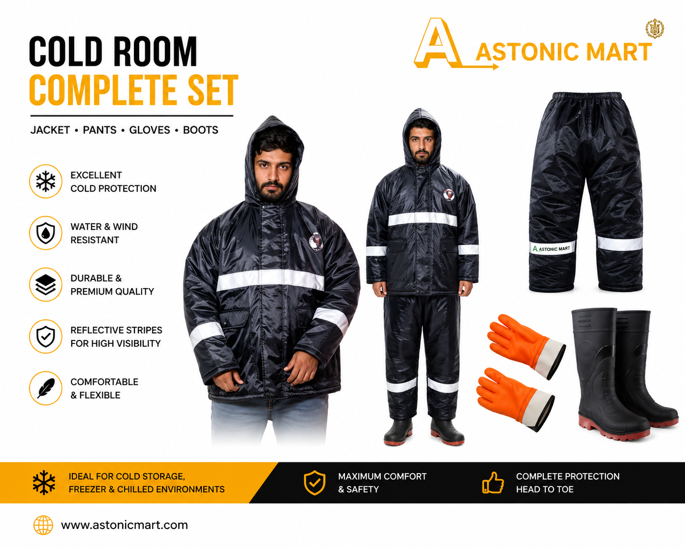 Work Racer Cold Room Full Protection Combo Set