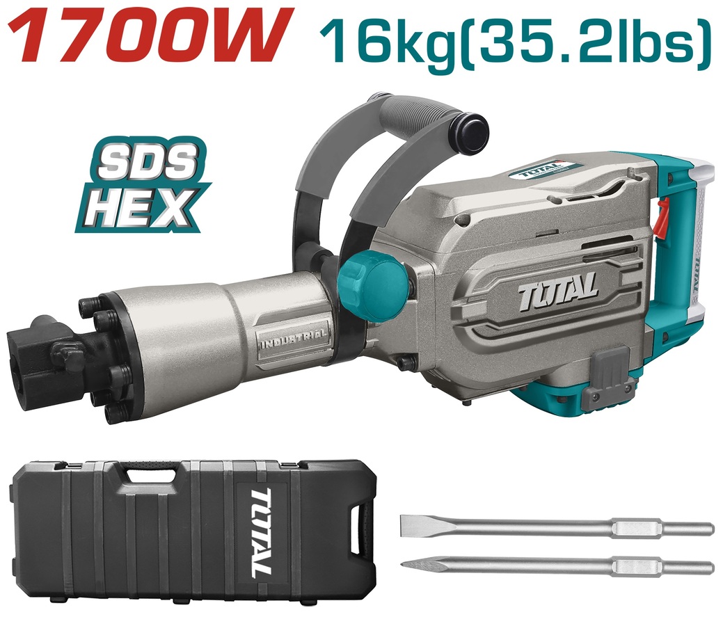 TOTAL Demolition Breaker SDS-HEX 1700W (TH215456)
