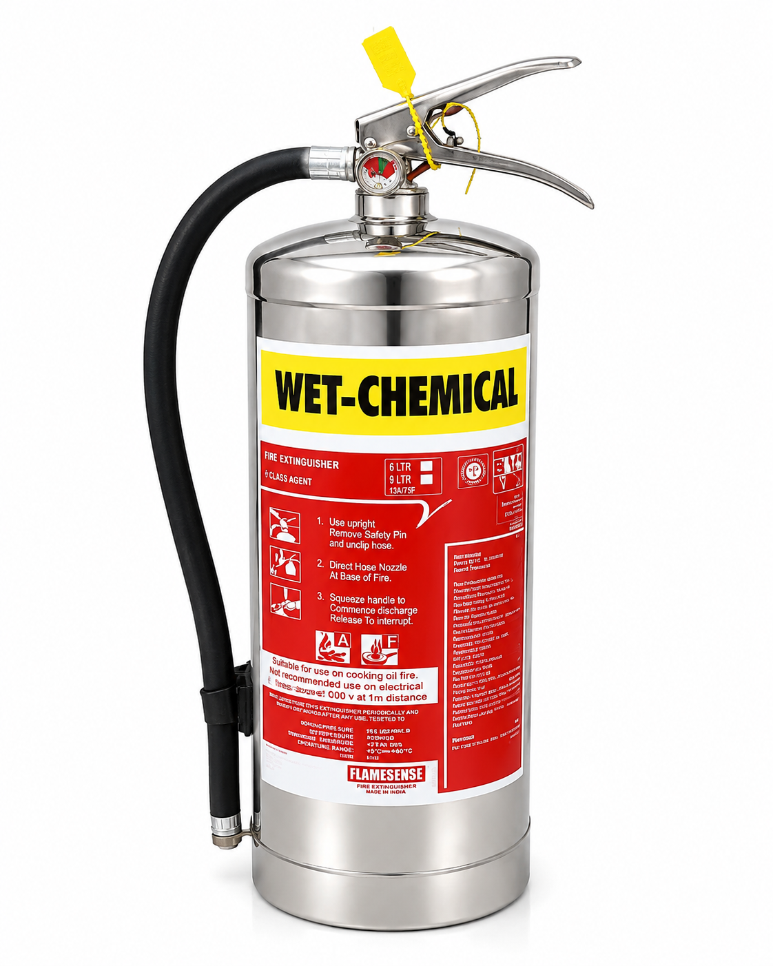FlameSense 6L Wet Chemical Fire Extinguisher