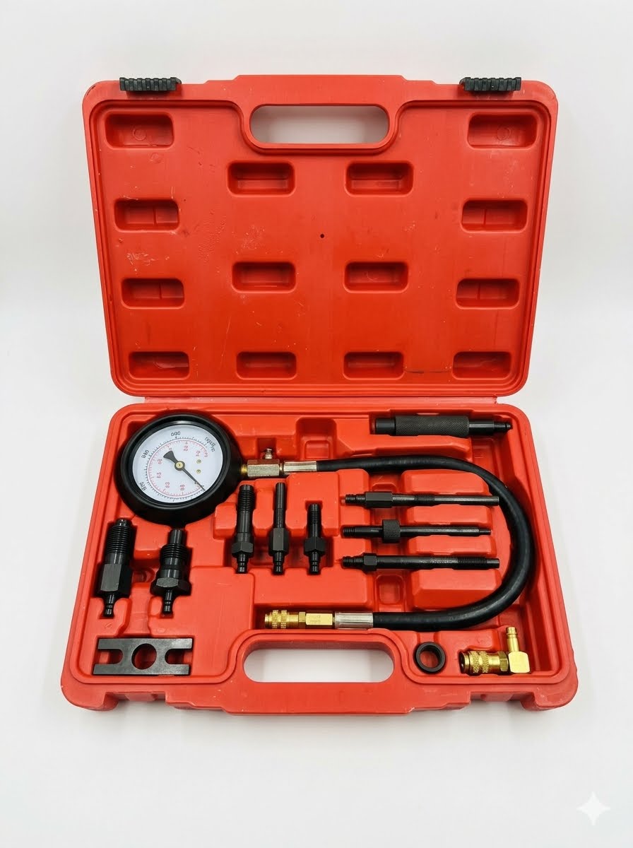 12-Piece Diesel Compression Tester Kit